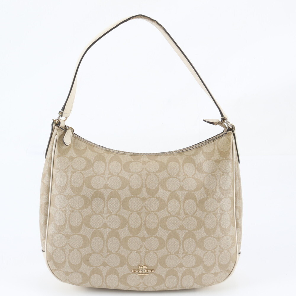 Coach Signature Leather One-Shoulder Bag Handbag Brand Women's